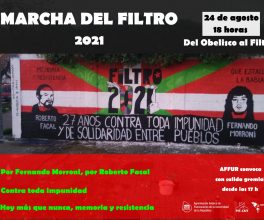 Marcha del Filtro 2021: Por Fernando y Roberto, contra toda impunidad